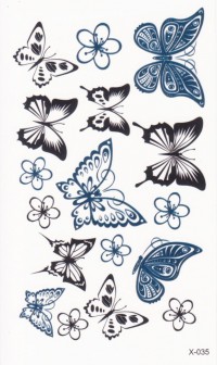 Временная татуировка Бабочки 34354