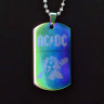 Жетон из медицинской стали AC/DC NFTB013rb