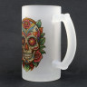 Кружка пивная стеклянная Сахарная Голова MB014