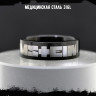 Кольцо из нержавеющей стали Rammstein 6 мм KSS589b