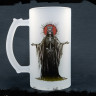 Кружка пивная стеклянная Госпожа Смерть MB015