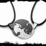 Кулон Кошки Инь Ян TS595