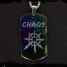 Жетон из медицинской стали Chaos (Звезда Хаоса) NFTB016rb