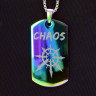 Жетон из медицинской стали Chaos (Звезда Хаоса) NFTB016rb