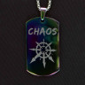 Жетон из медицинской стали Chaos (Звезда Хаоса) NFTB016rb